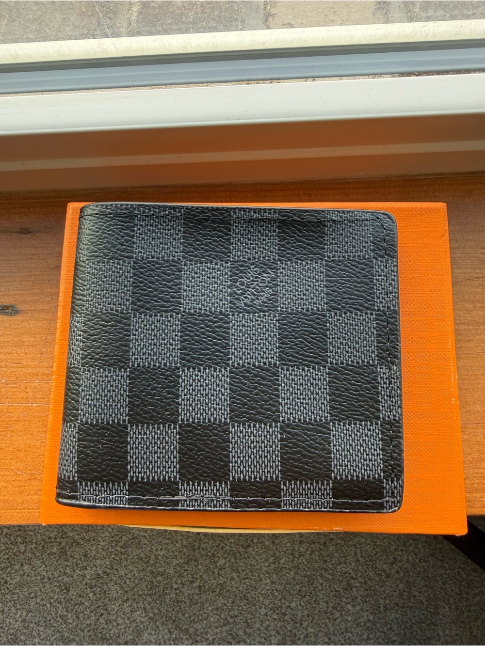 Louis Vuitton Black and Gray Damier Graphite Canvas Bi-Fold Card Holder Wallet